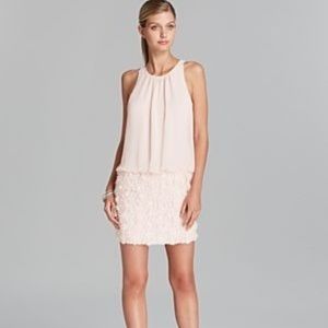 Bloomingdale’s Aqua Blush Rosette Blouson Dress